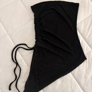 Asymmetrical strapless top